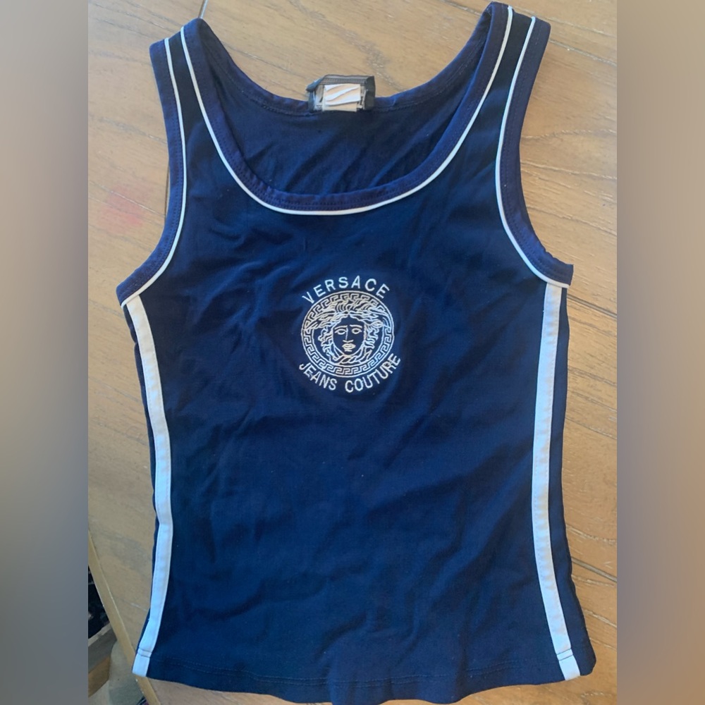 Versace jeans couture sporty tank top in a size small.
